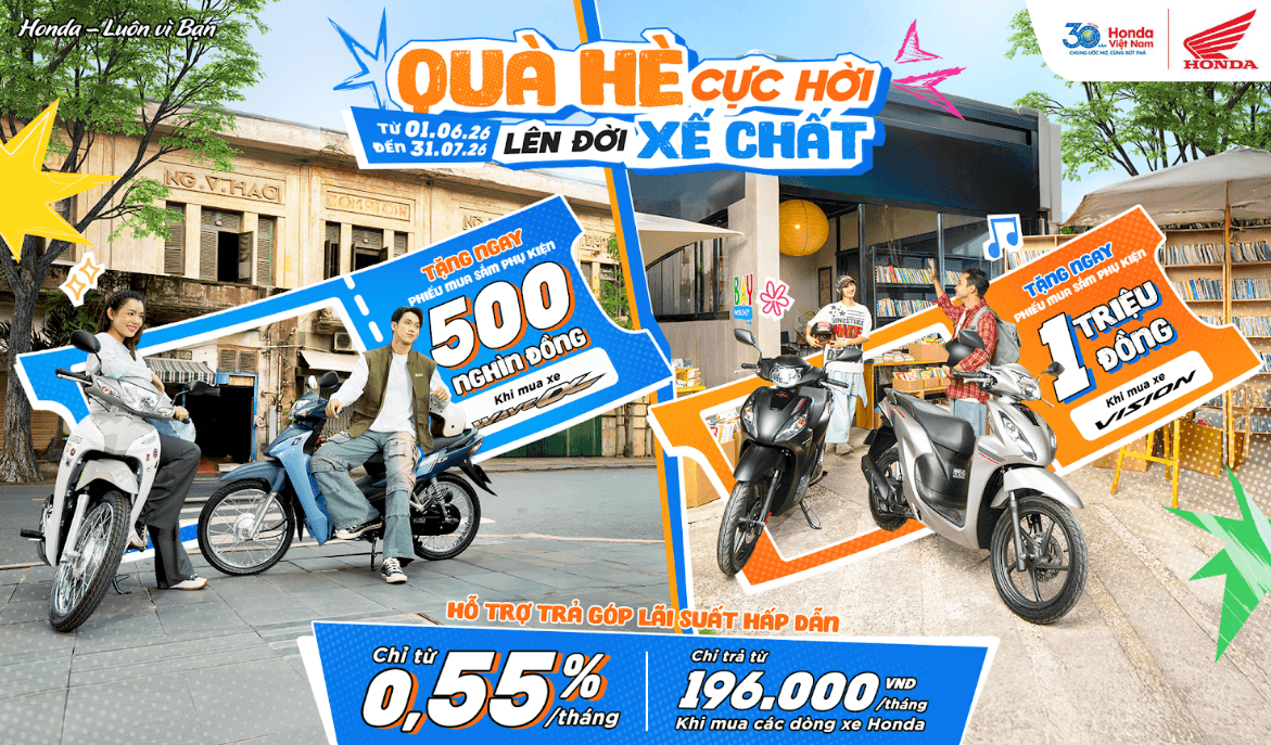 Chào hè rực rỡ với ưu đãi hấp dẫn từ chương trình khuyến mại “Quà hè cực hời - Lên đời xế chất”